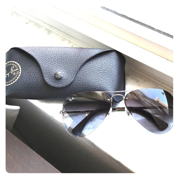 Ray-Ban Accessories - Ray-Ban Grey Gradient Aviator Sunglasses